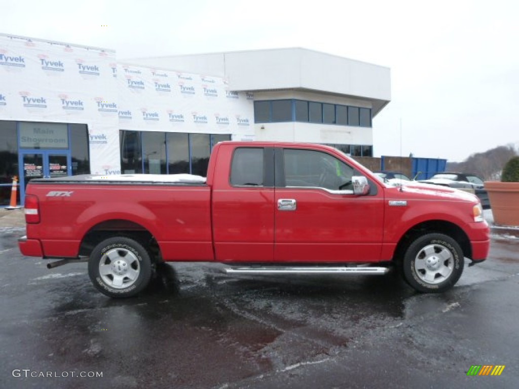 2006 F150 STX SuperCab - Bright Red / Medium Flint photo #2