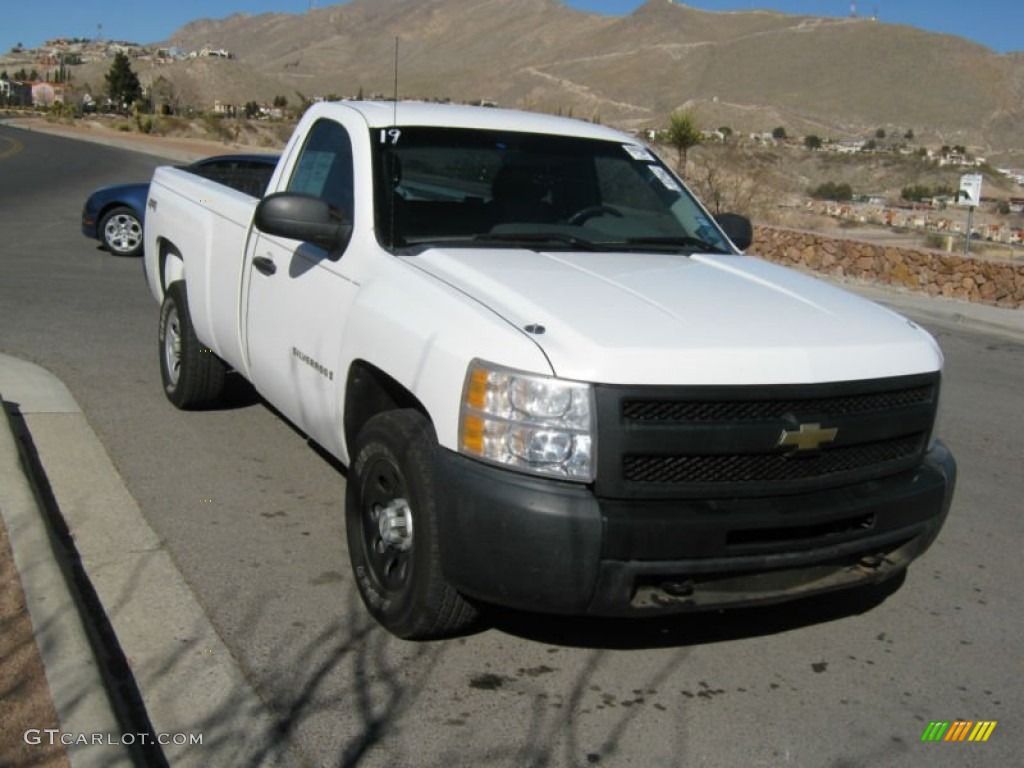 2009 Silverado 1500 Regular Cab 4x4 - Summit White / Dark Titanium photo #1