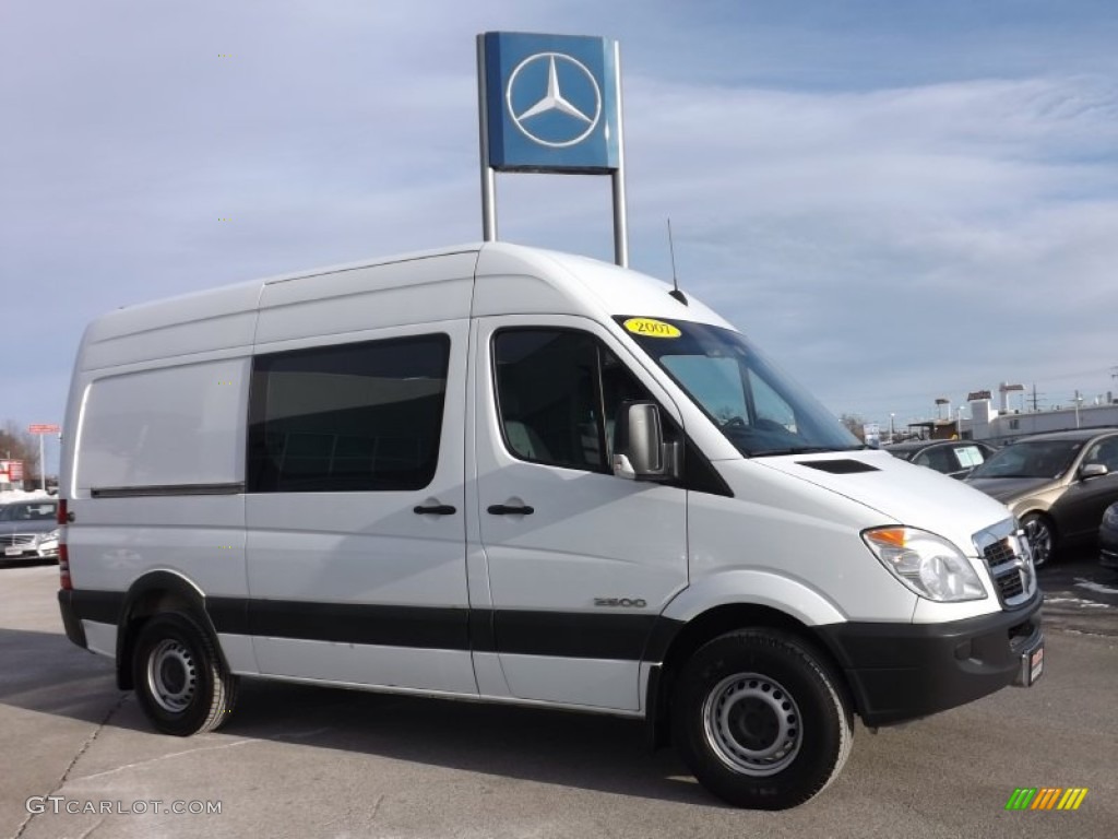 2007 Sprinter Van 2500 High Roof Cargo - Arctic White / Gray photo #1