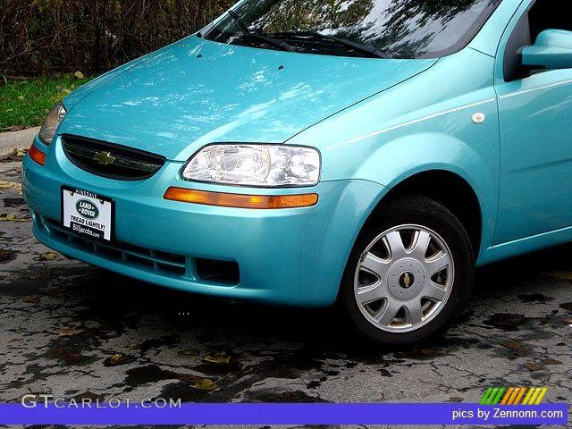 2005 Aveo LT Sedan - Aqua Metallic / Gray photo #22