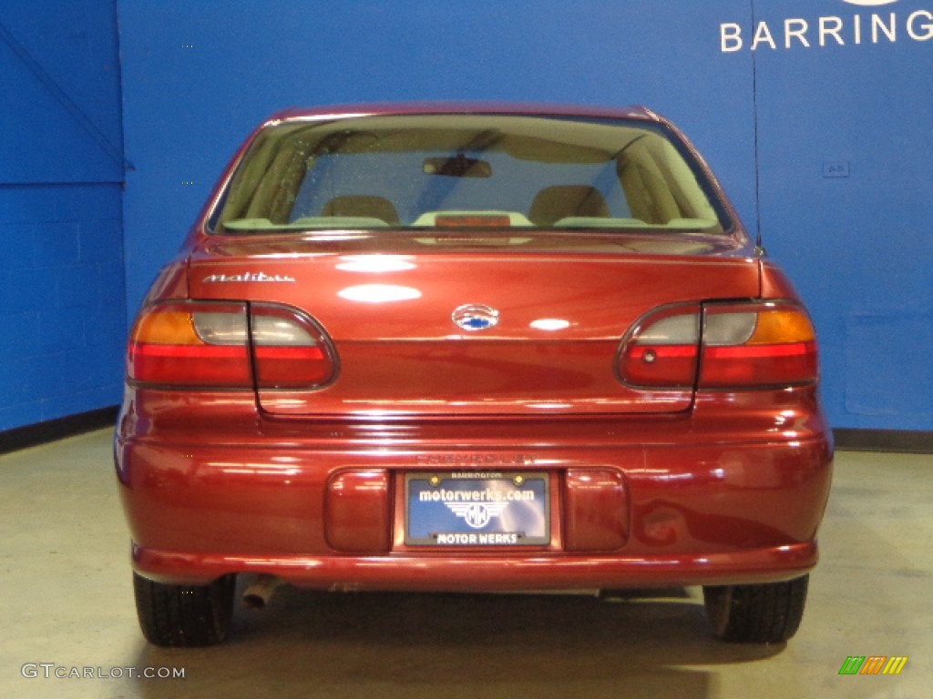 2003 Malibu Sedan - Redfire Metallic / Gray photo #9