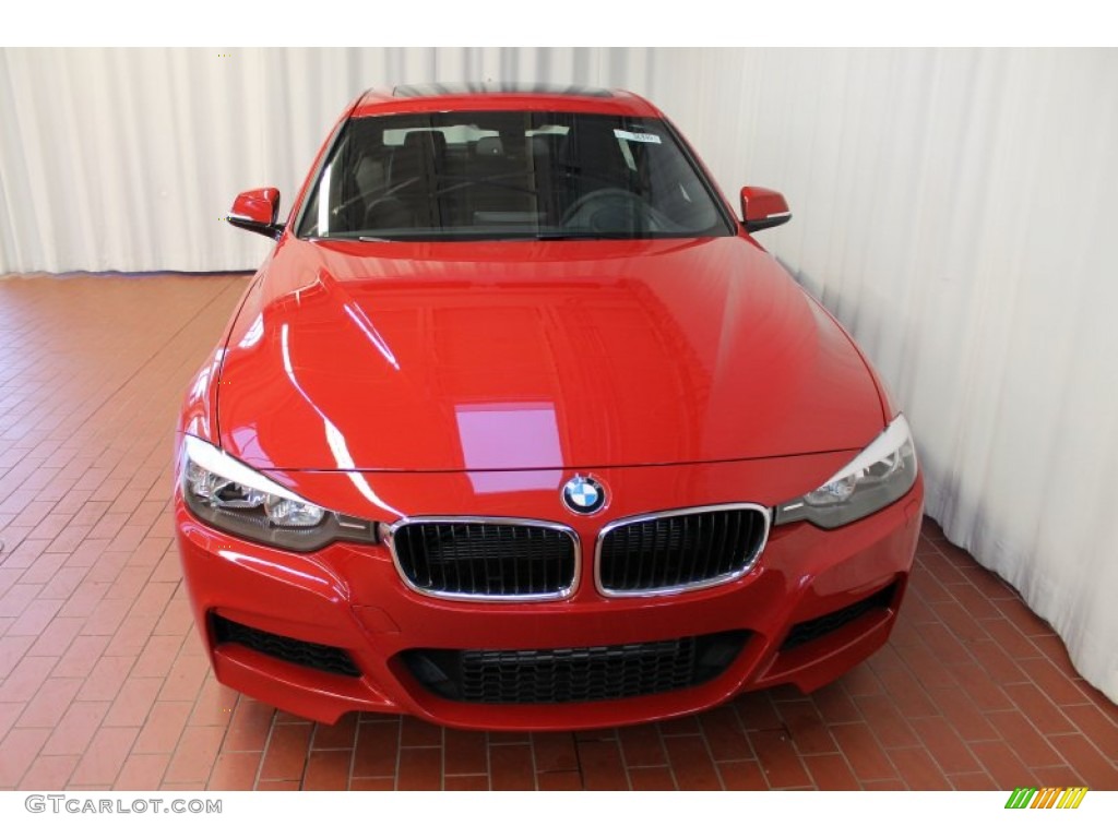 2013 3 Series 328i xDrive Sedan - Melbourne Red Metallic / Black photo #2