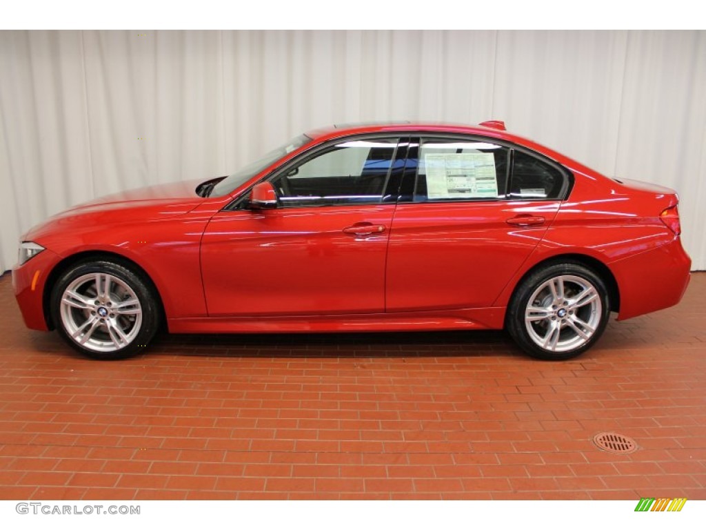 2013 3 Series 328i xDrive Sedan - Melbourne Red Metallic / Black photo #4