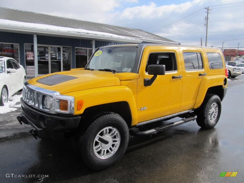 Yellow 2006 Hummer H3 Standard H3 Model Exterior Photo #76724308