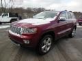 2013 Deep Cherry Red Crystal Pearl Jeep Grand Cherokee Overland Summit 4x4  photo #2