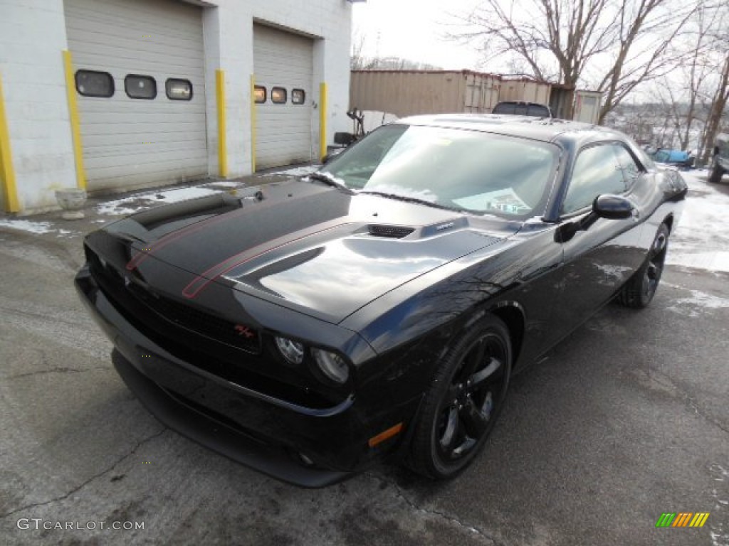 2013 Challenger R/T Plus Blacktop - Pitch Black / Dark Slate Gray photo #2