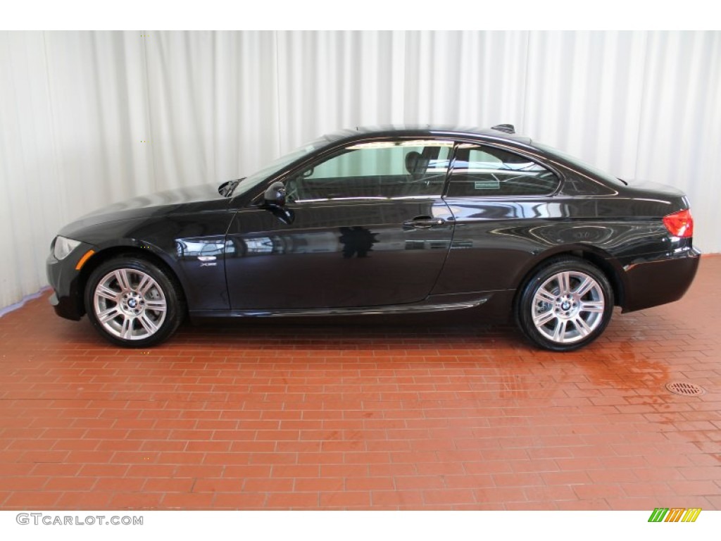 2013 3 Series 335i xDrive Coupe - Jet Black / Black photo #4