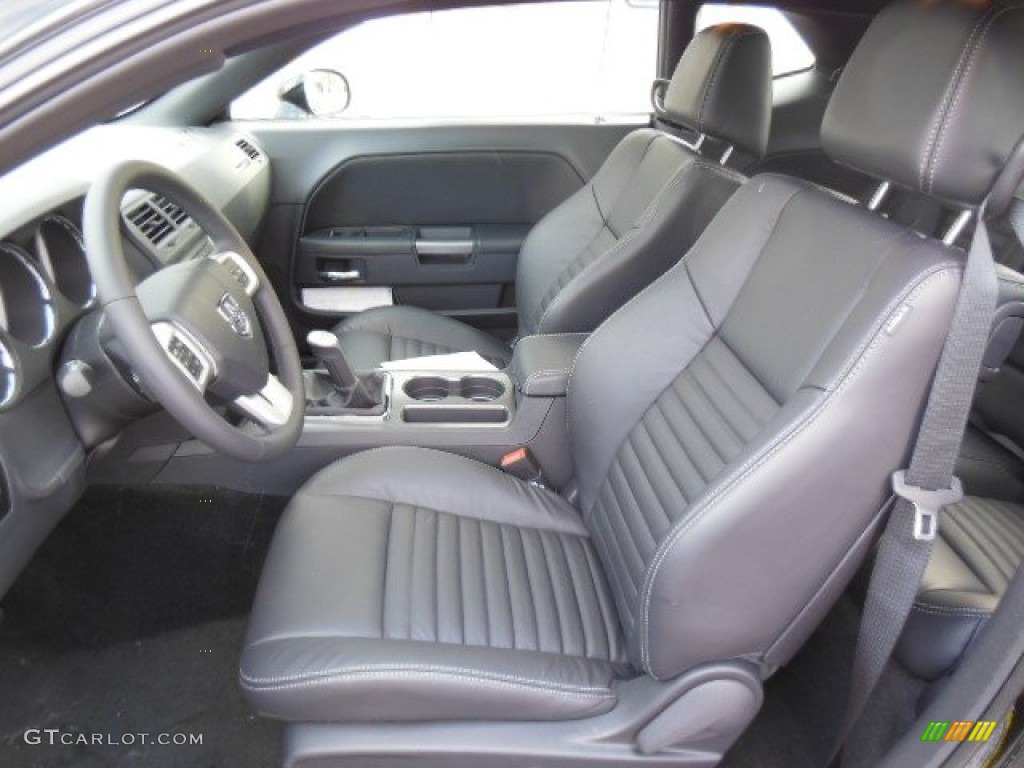 Dark Slate Gray Interior 2013 Dodge Challenger R/T Plus Blacktop Photo #76725496