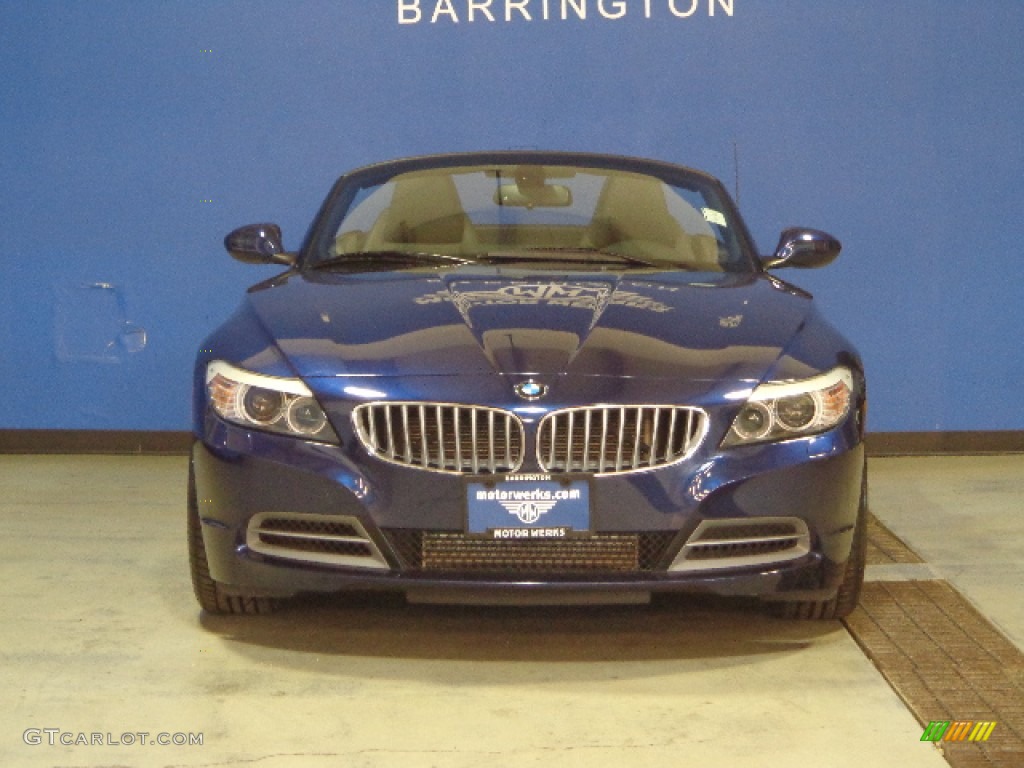 2011 Z4 sDrive35i Roadster - Deep Sea Blue Metallic / Beige photo #2