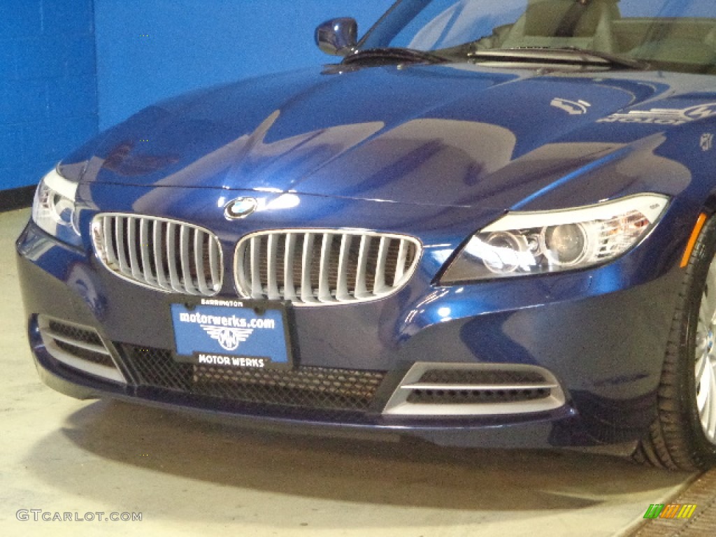 2011 Z4 sDrive35i Roadster - Deep Sea Blue Metallic / Beige photo #4