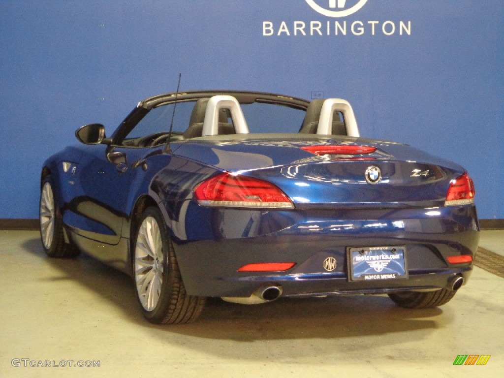 2011 Z4 sDrive35i Roadster - Deep Sea Blue Metallic / Beige photo #10