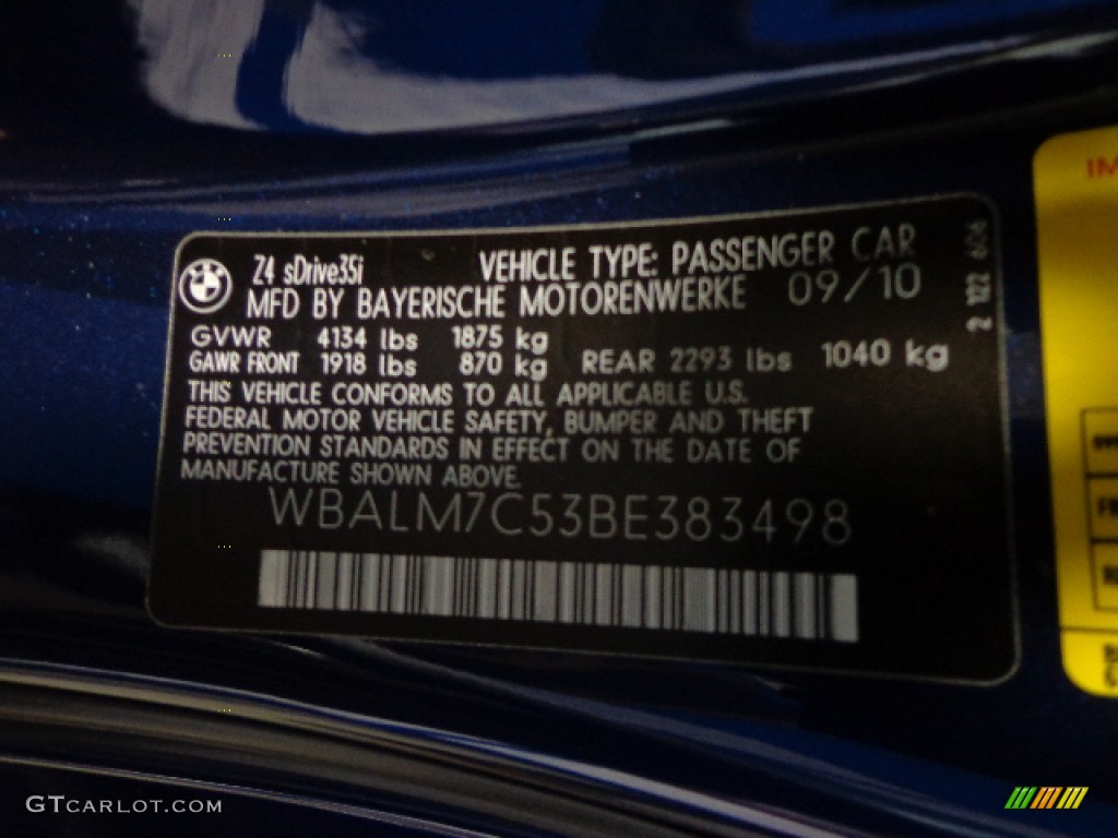 2011 Z4 sDrive35i Roadster - Deep Sea Blue Metallic / Beige photo #20