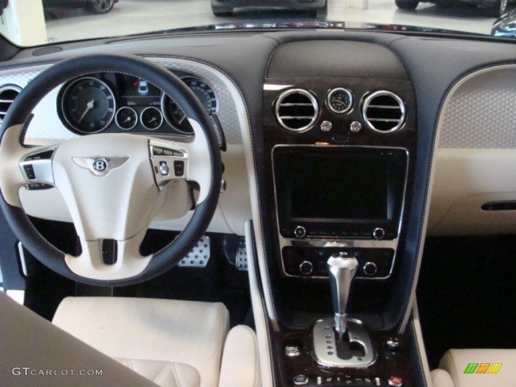 2012 Bentley Continental GT Mulliner Linen/Imperial Blue Dashboard Photo #76726334