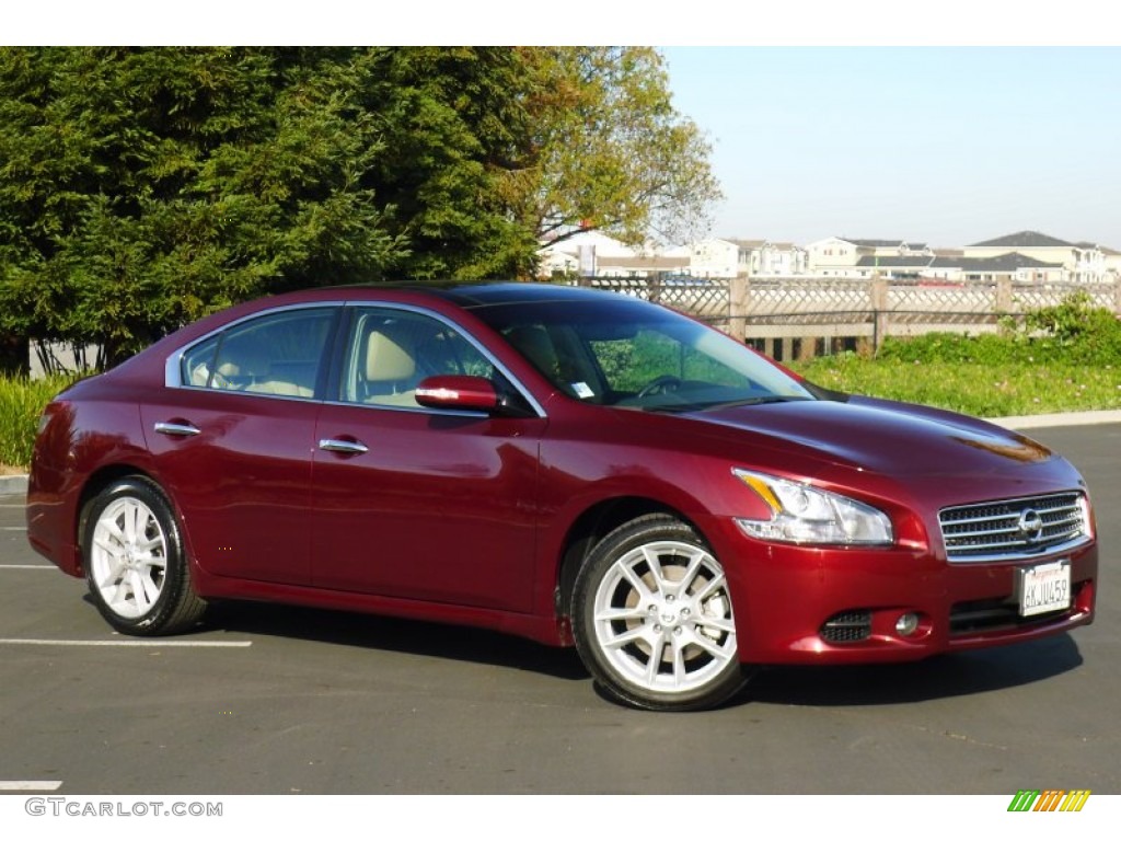 2010 Maxima 3.5 SV Premium - Tuscan Sun Red / Caffe Latte photo #1