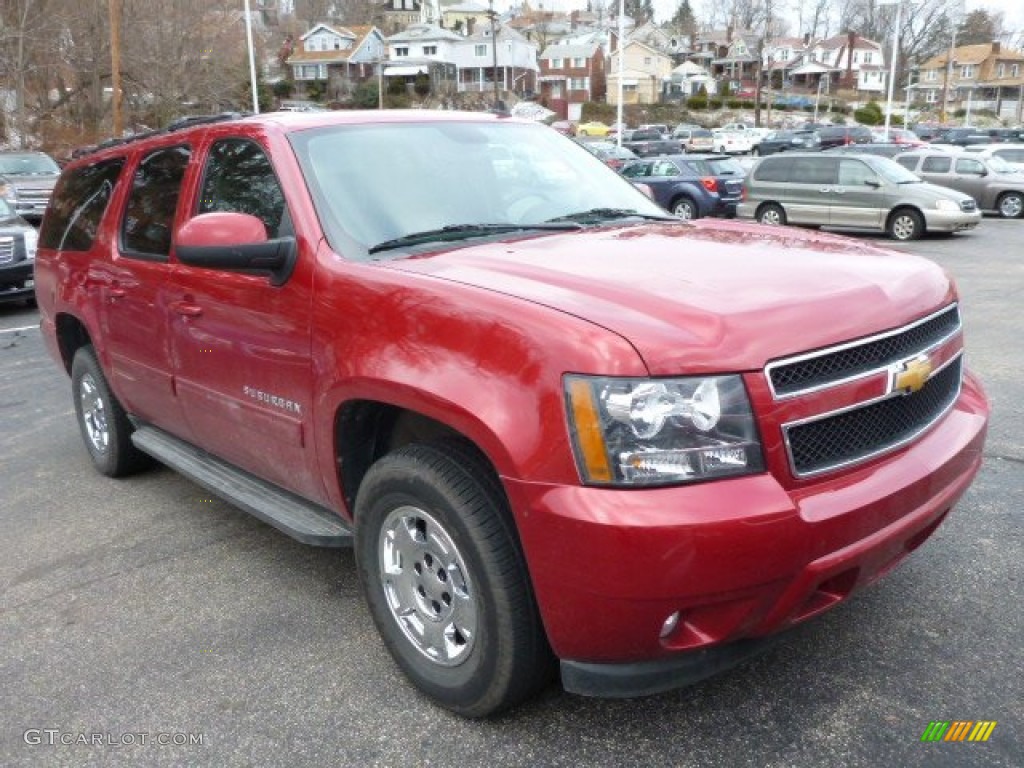 2013 Suburban LT 4x4 - Crystal Red Tintcoat / Ebony photo #3