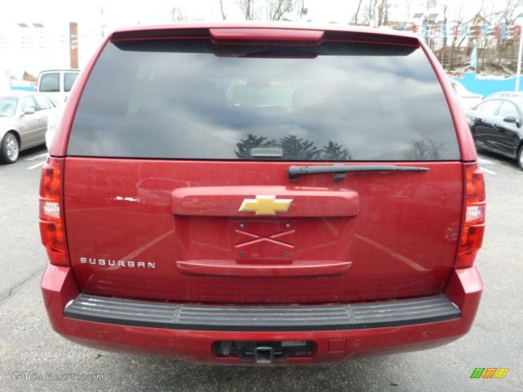 2013 Suburban LT 4x4 - Crystal Red Tintcoat / Ebony photo #11