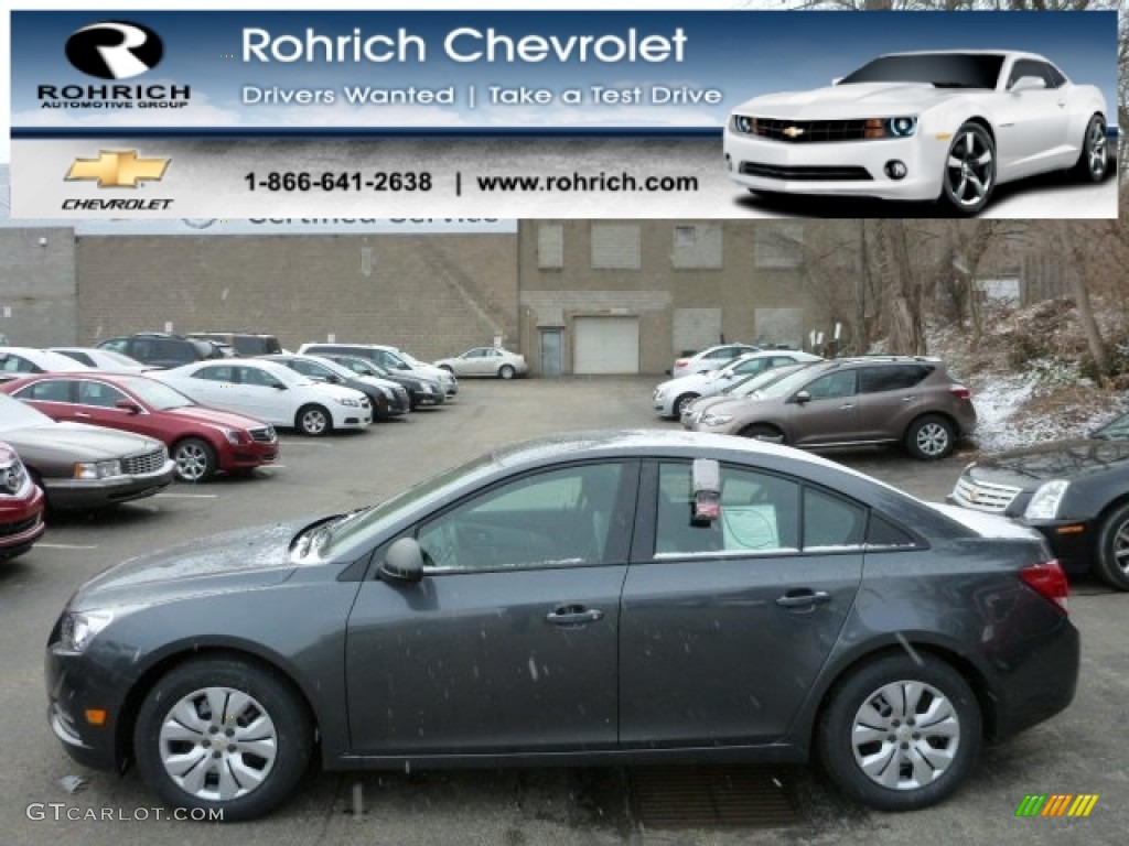 2013 Cruze LS - Cyber Gray Metallic / Jet Black/Medium Titanium photo #1