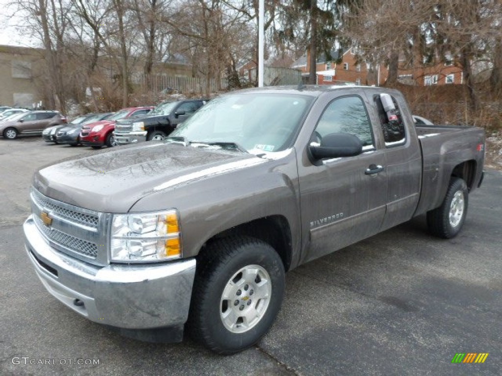 2013 Silverado 1500 LT Extended Cab 4x4 - Mocha Steel Metallic / Ebony photo #8