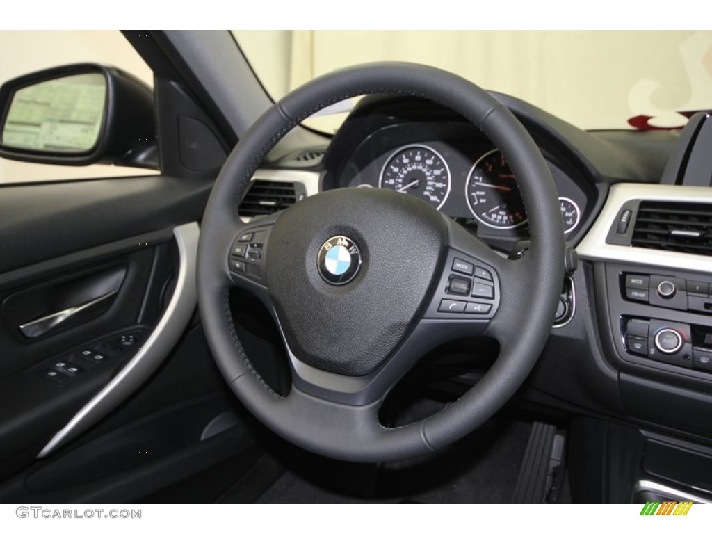 2013 3 Series 328i Sedan - Black Sapphire Metallic / Black photo #26