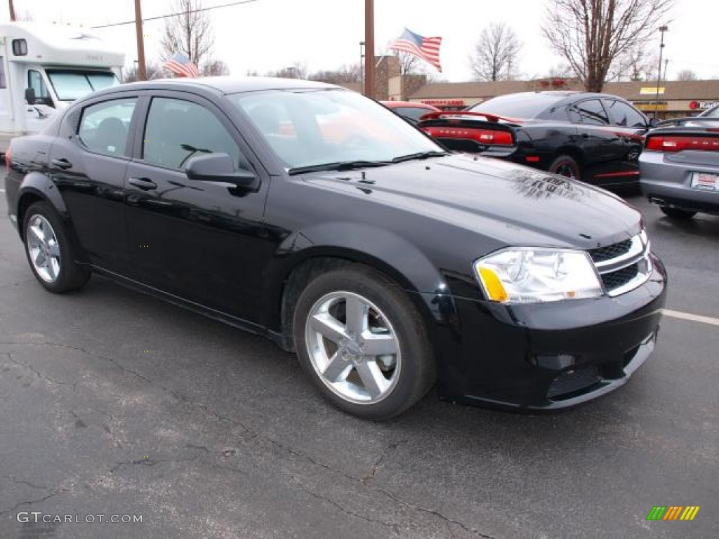 Black 2012 Dodge Avenger SE Exterior Photo #76732879