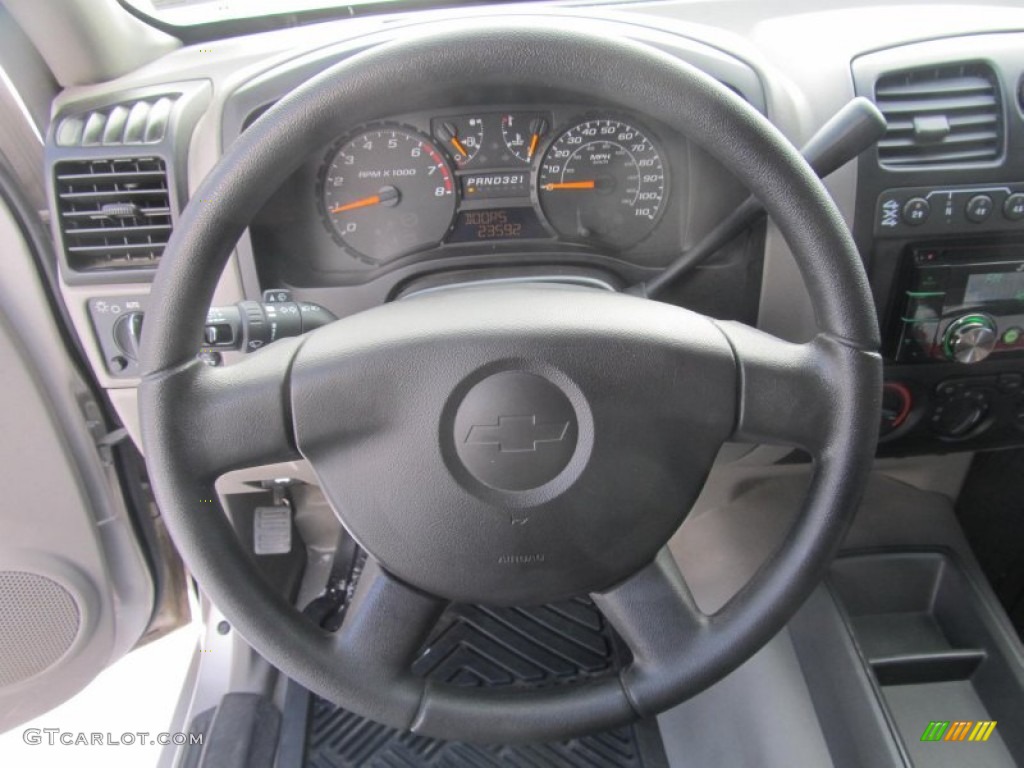 2006 Chevrolet Colorado LS Extended Cab 4x4 Medium Pewter Steering Wheel Photo #76732936