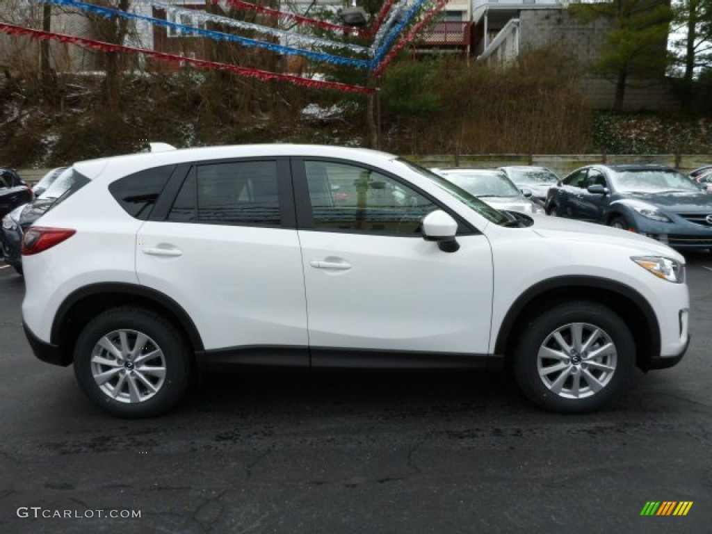 Crystal White Pearl Mica 2014 Mazda CX-5 Touring AWD Exterior Photo #76733062