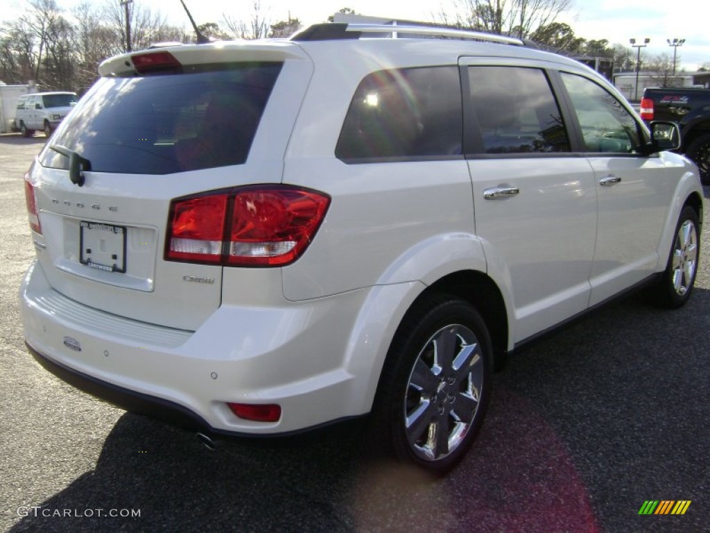 2012 Journey Crew AWD - Ivory White Tri-Coat / Black photo #4