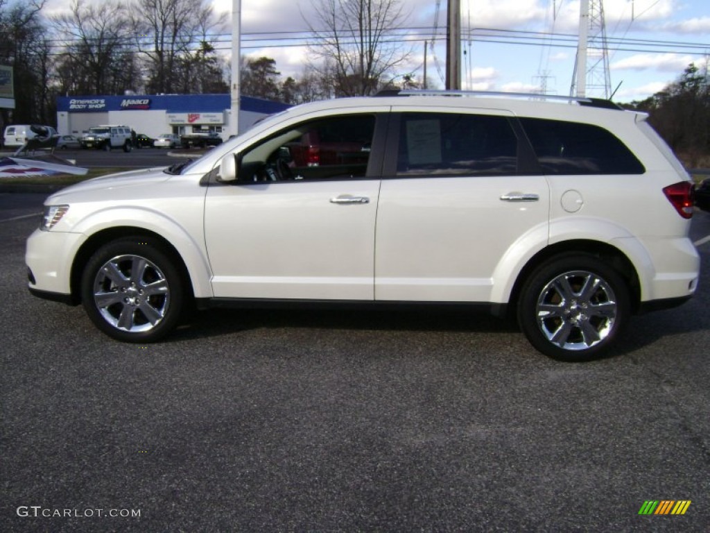 2012 Journey Crew AWD - Ivory White Tri-Coat / Black photo #9