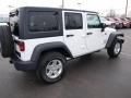 2012 Bright White Jeep Wrangler Unlimited Sport S 4x4  photo #3