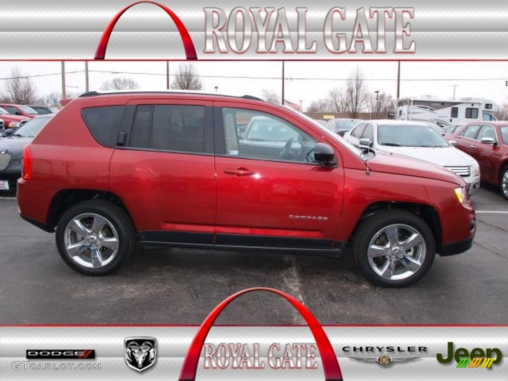 2011 Compass Limited 70th Anniversary 4x4 - Deep Cherry Red Crystal Pearl / Dark Slate Gray/Light Pebble Beige photo #1