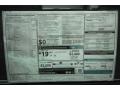 2013 BMW 7 Series 750Li Sedan Window Sticker