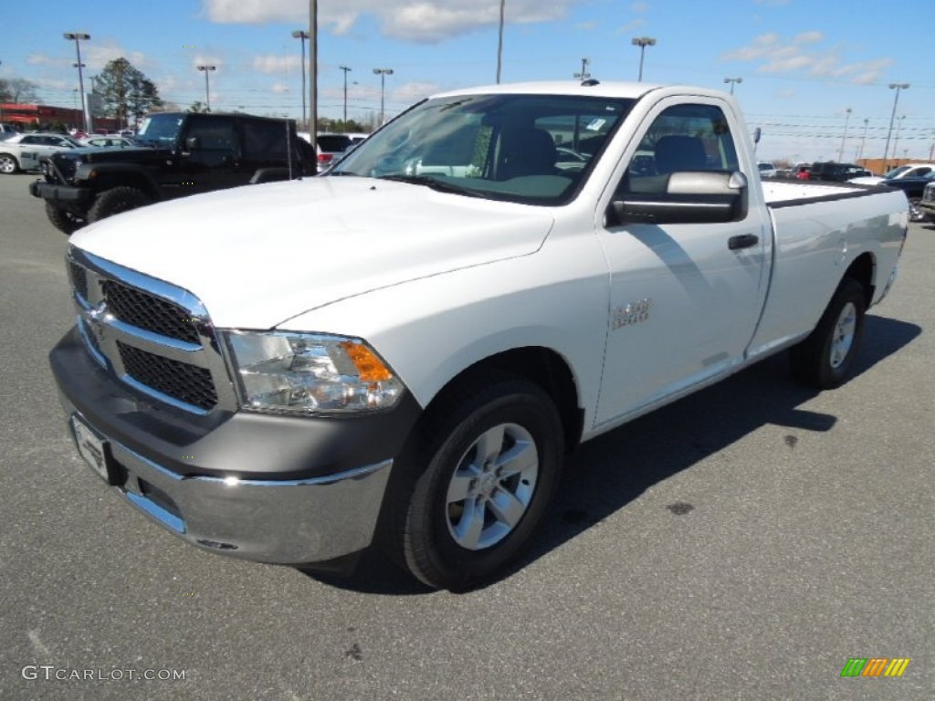 2013 1500 Tradesman Regular Cab - Bright White / Black/Diesel Gray photo #1