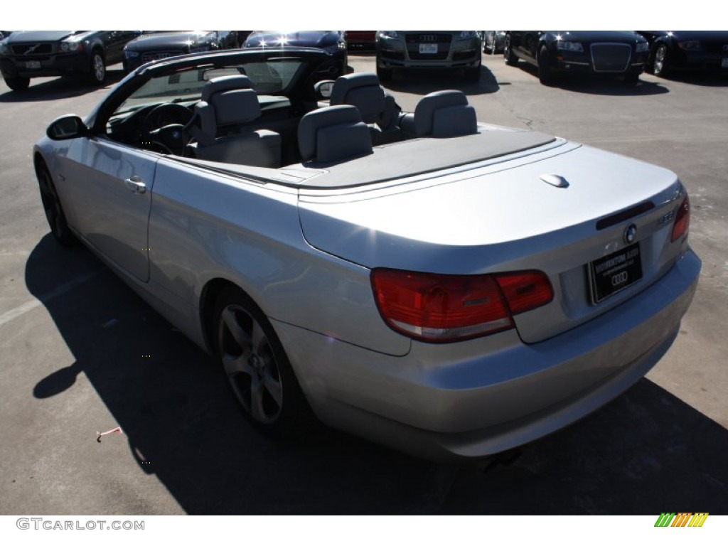 2009 3 Series 328i Convertible - Titanium Silver Metallic / Grey photo #6