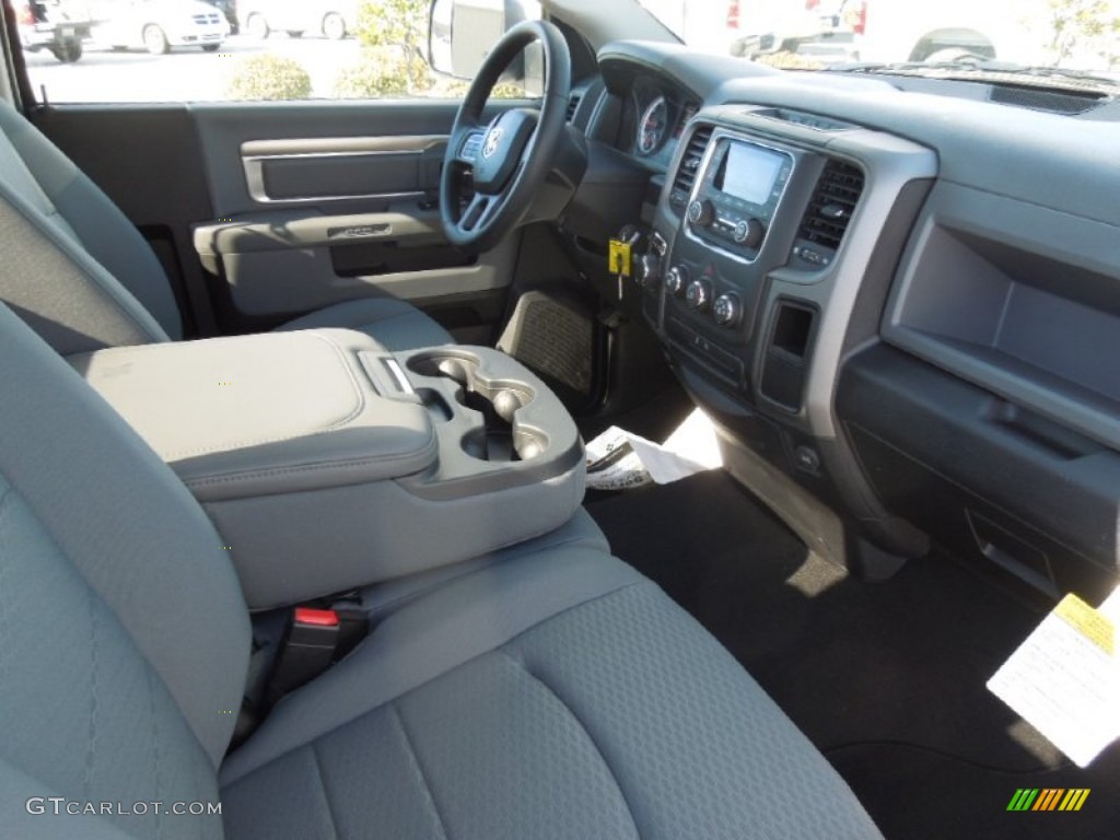 Black/Diesel Gray Interior 2013 Ram 1500 Tradesman Regular Cab Photo #76735024