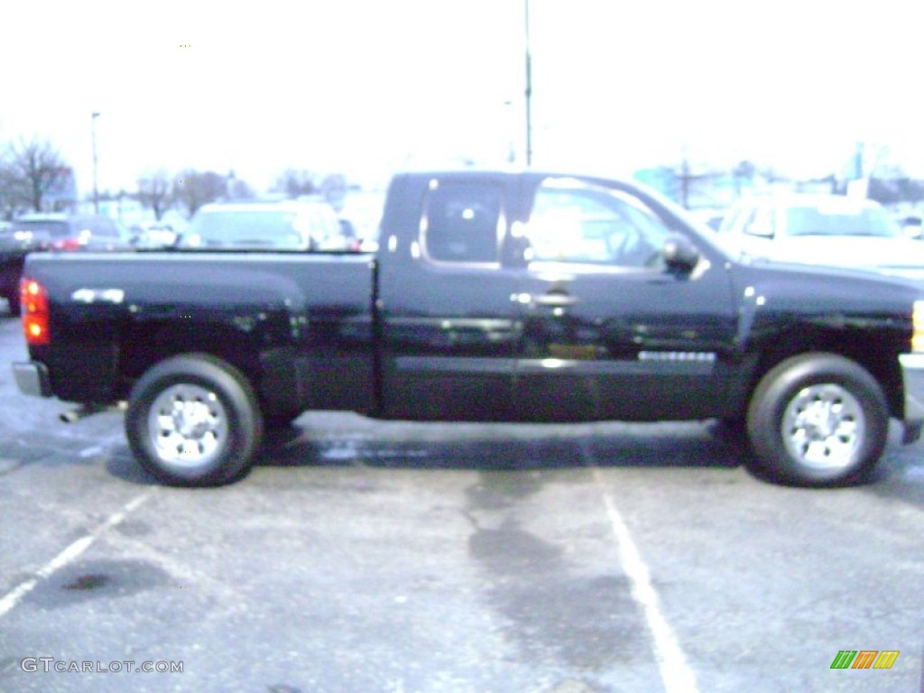 2012 Silverado 1500 LS Extended Cab 4x4 - Black / Dark Titanium photo #7