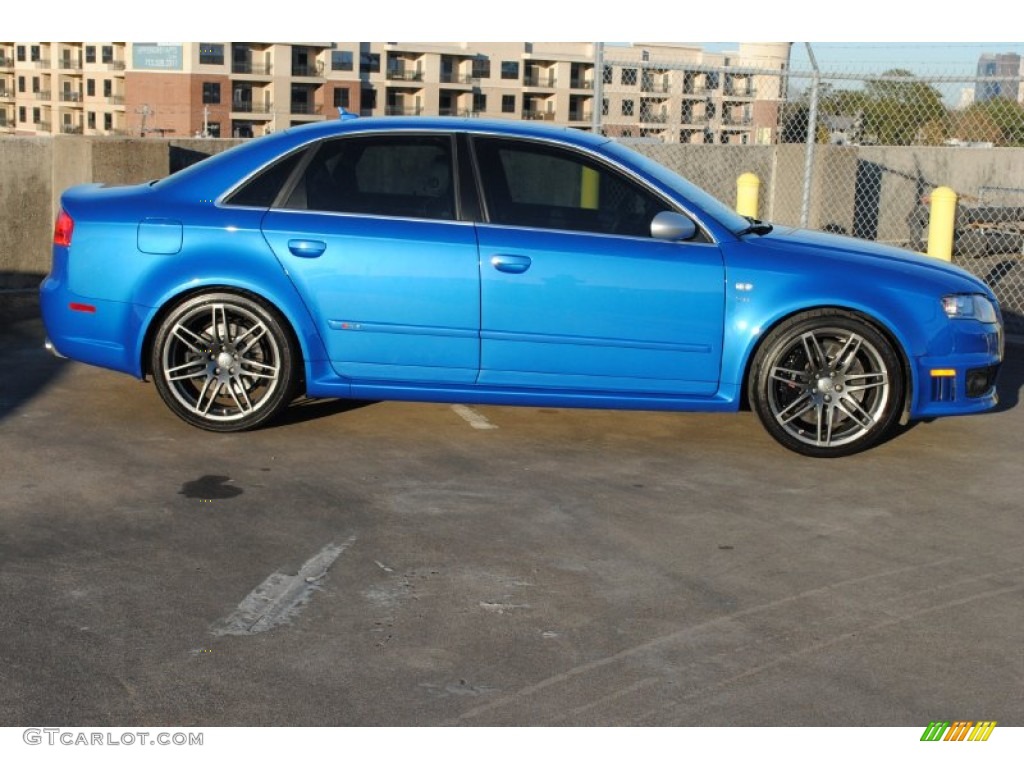 Sprint Blue Pearl Effect 2007 Audi RS4 4.2 quattro Sedan Exterior Photo #76735984