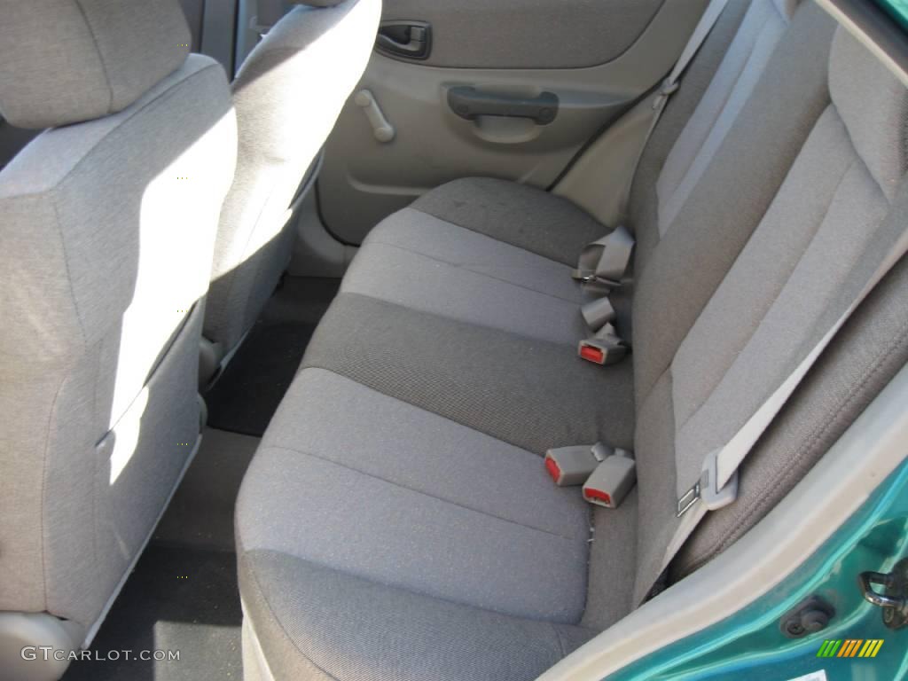 2001 Accent GL Sedan - Jade Green / Beige photo #6
