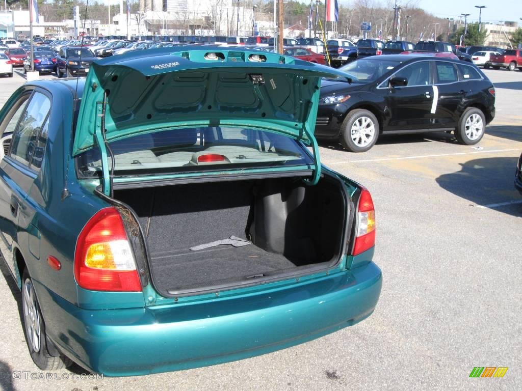 2001 Accent GL Sedan - Jade Green / Beige photo #7