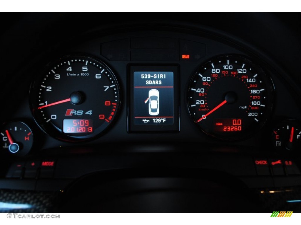 2007 Audi RS4 4.2 quattro Sedan Gauges Photo #76736362