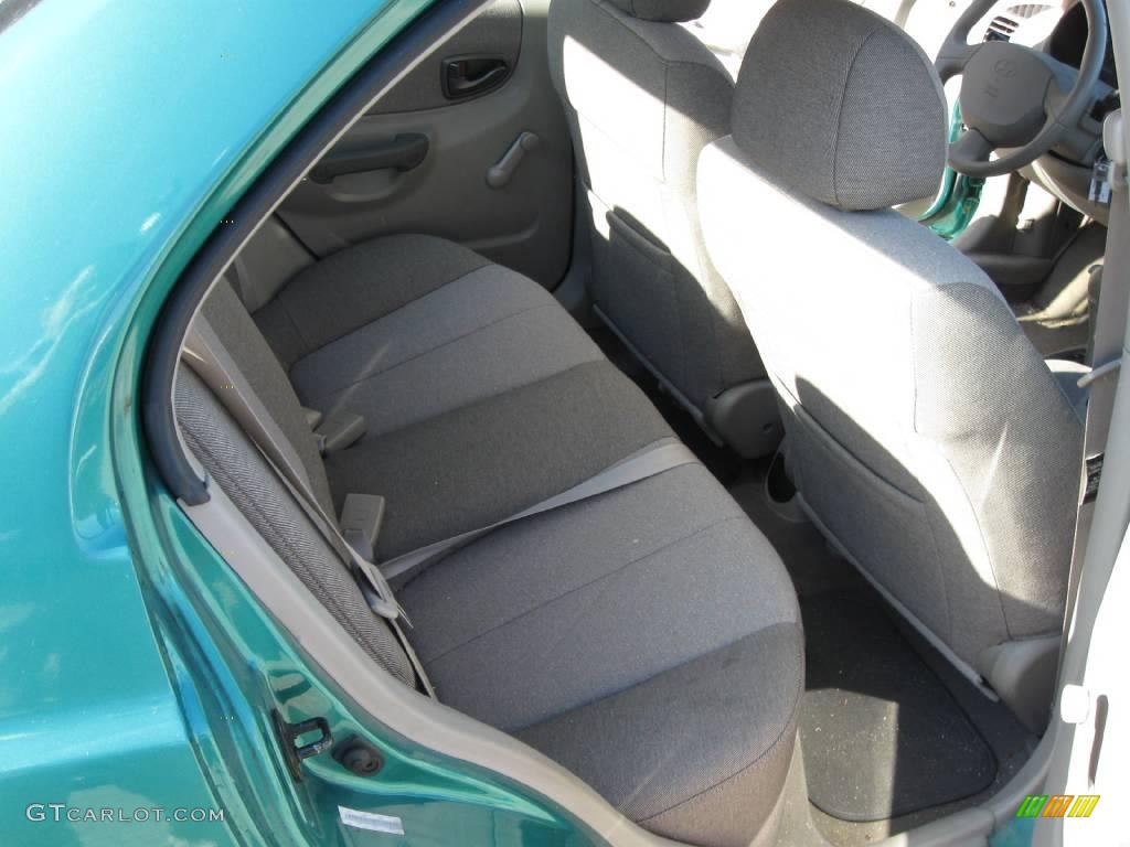 2001 Accent GL Sedan - Jade Green / Beige photo #8