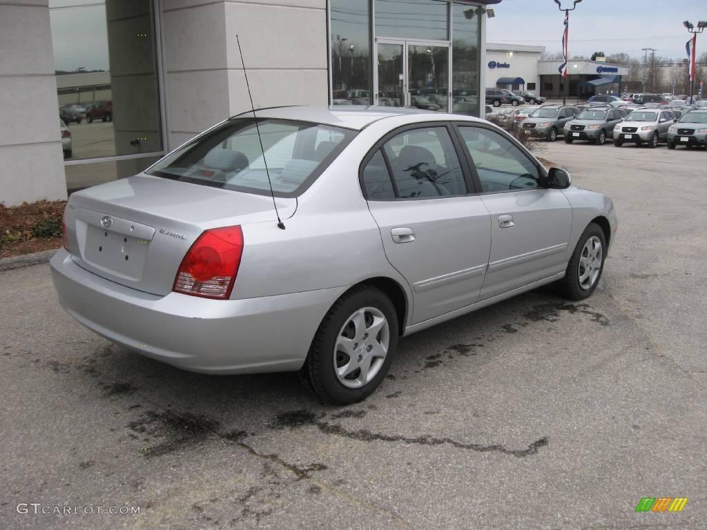 2004 Elantra GLS Sedan - Sterling Silver / Gray photo #2