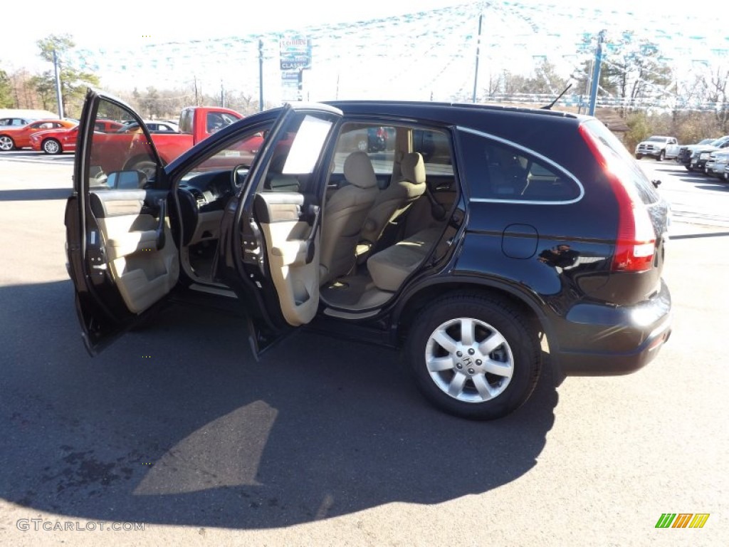2008 CR-V EX - Nighthawk Black Pearl / Ivory photo #9