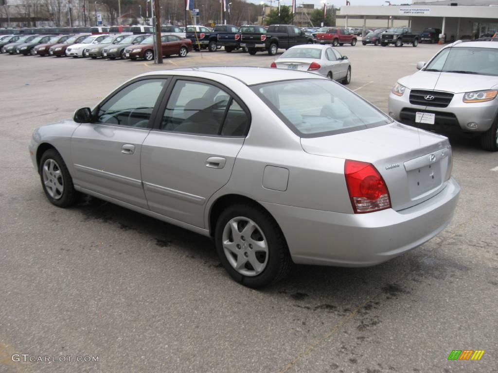 2004 Elantra GLS Sedan - Sterling Silver / Gray photo #3