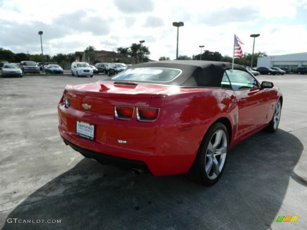 2011 Camaro LT/RS Convertible - Victory Red / Black photo #3
