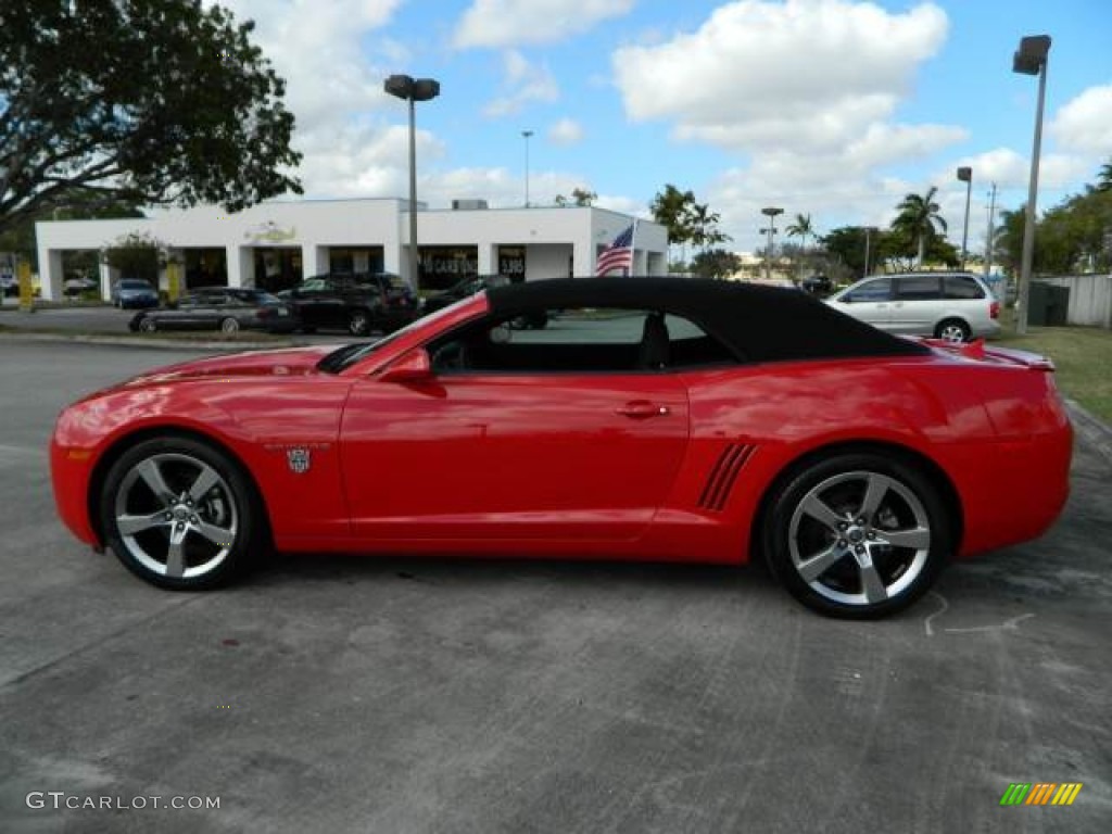 2011 Camaro LT/RS Convertible - Victory Red / Black photo #6