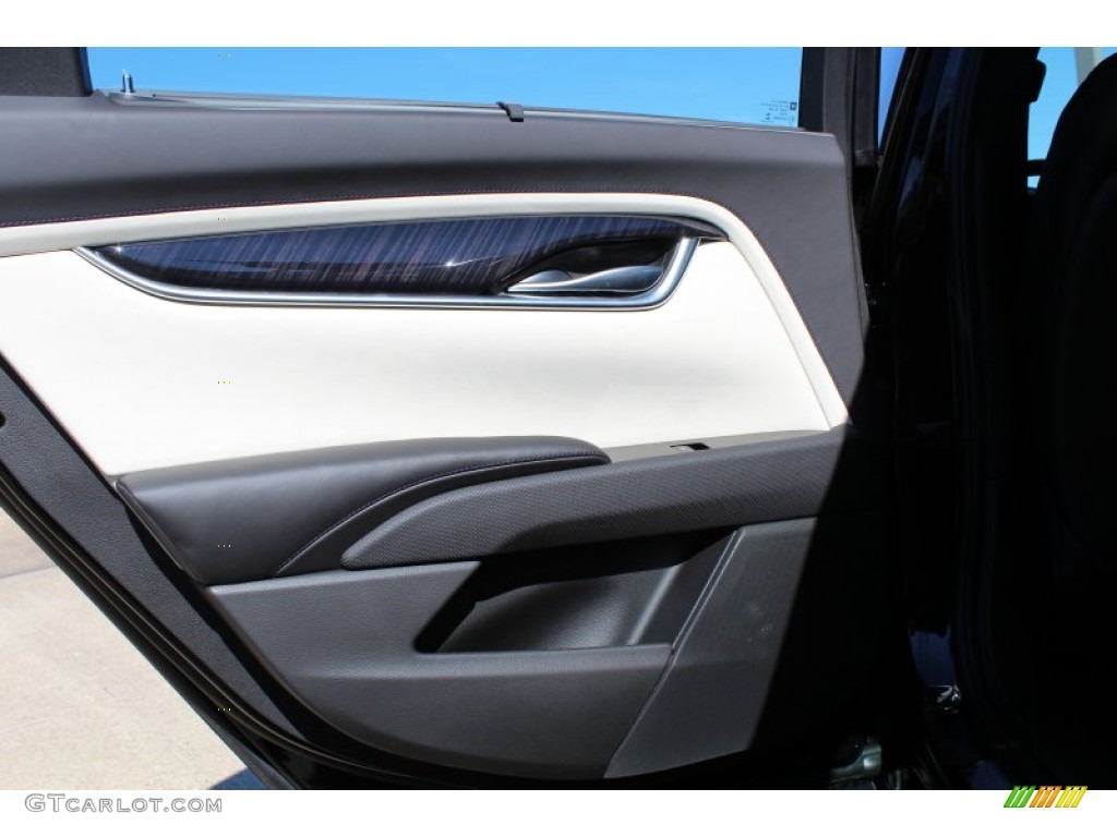 2013 Cadillac XTS Platinum FWD Jet Black/Light Wheat Opus Full Leather Door Panel Photo #76737794