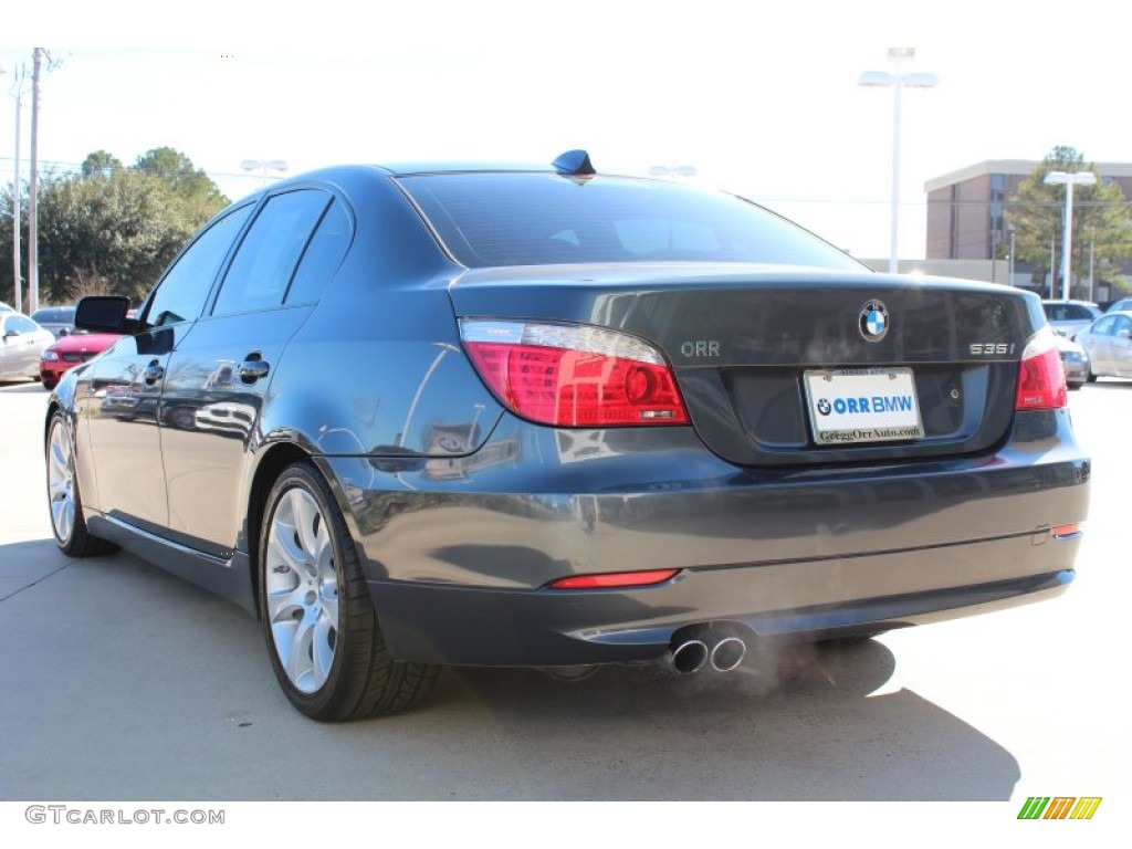 2008 5 Series 535i Sedan - Neptune Blue Metallic / Black photo #3