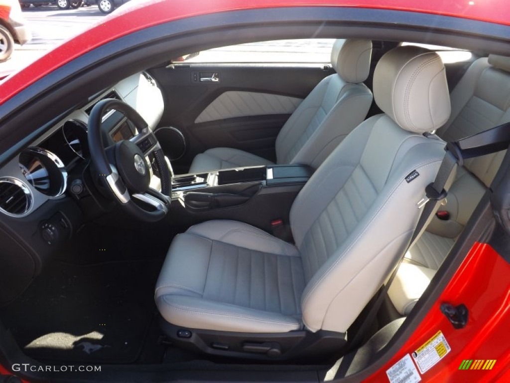 2013 Mustang V6 Premium Coupe - Race Red / Stone photo #25