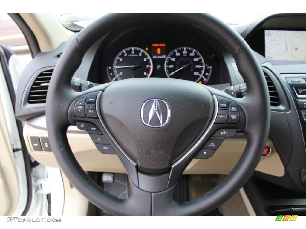 2013 Acura RDX Technology Parchment Steering Wheel Photo #76738835