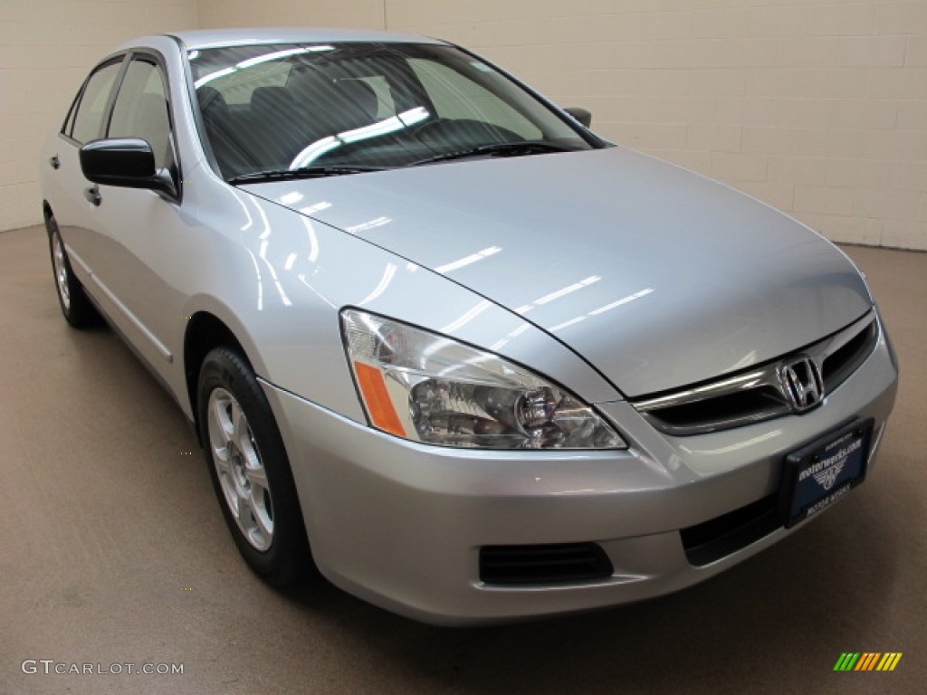 2006 Accord Value Package Sedan - Alabaster Silver Metallic / Gray photo #1